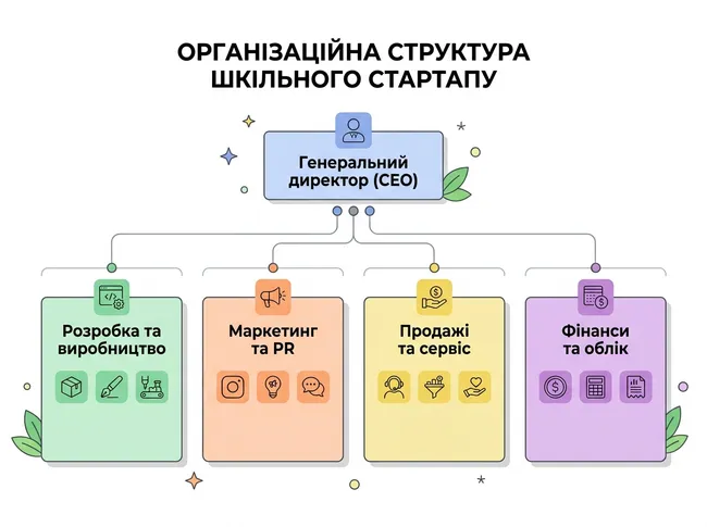 Організаційна структура шкільного стартапу