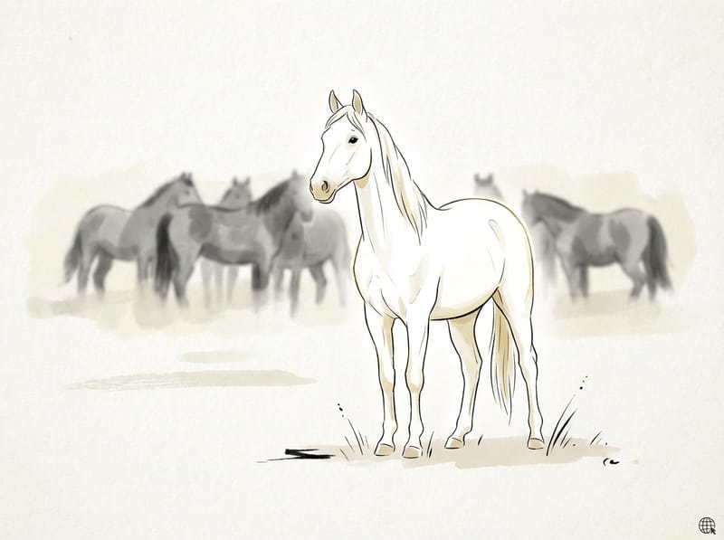 Зображення: Уроки індивідуальності у творі «Білий кінь Шептало»