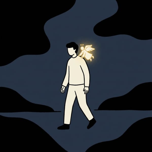 Зображення: Із янголом на плечі: текст вірша Івана Малковича