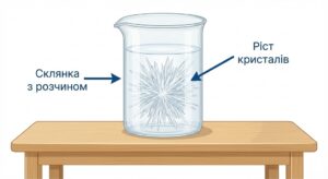 вигляд кристалів, що утворюються під час кристалізації пересиченого розчину.