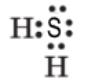 Електронна формула $H_{2}S$