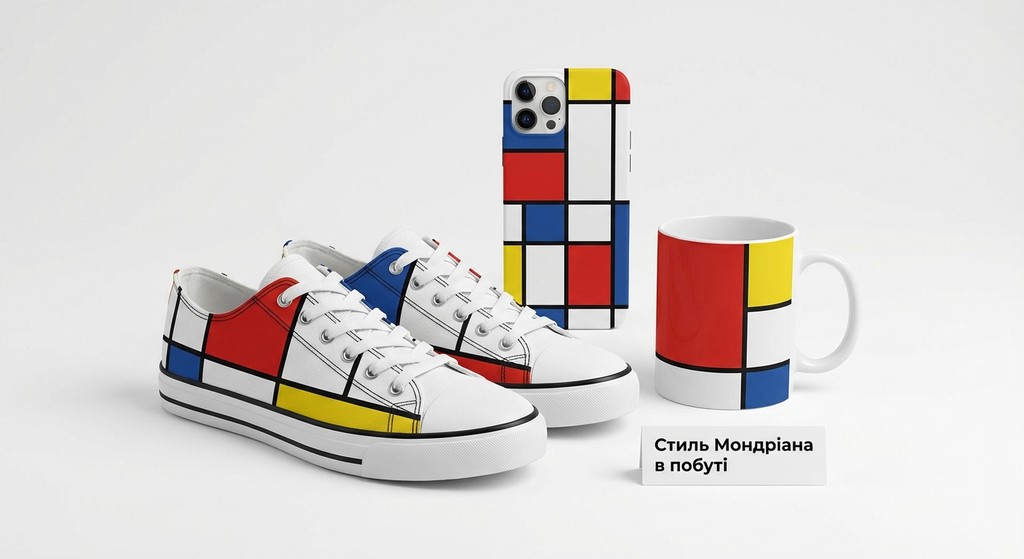 оформлення побутових речей із застосуванням ідей П. Мондріана