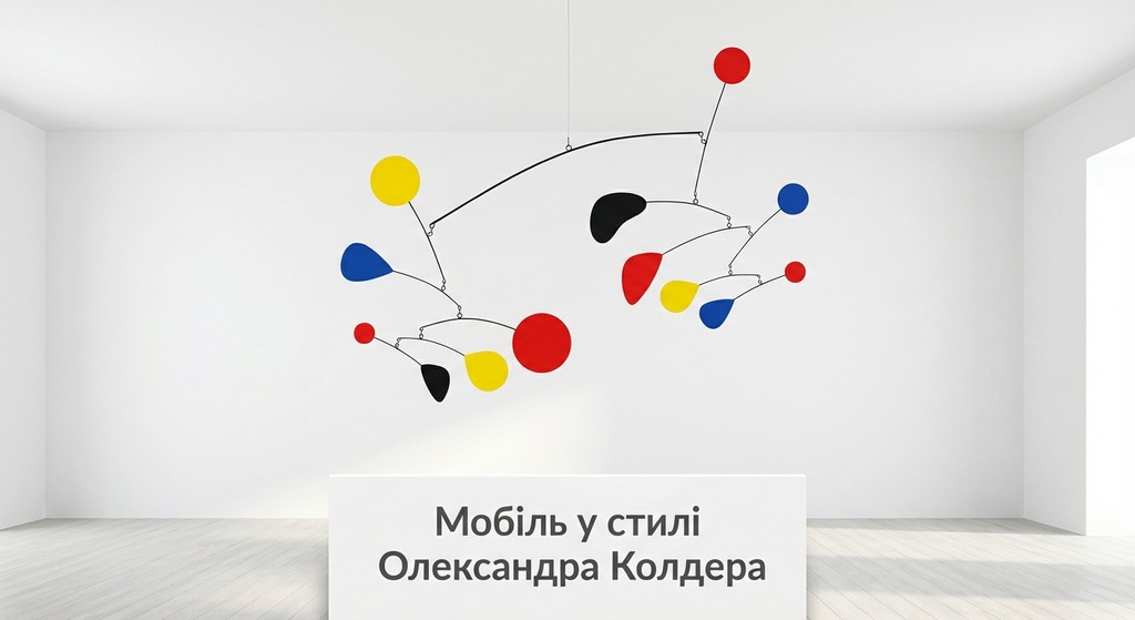 мобіль у стилі А. Колдера