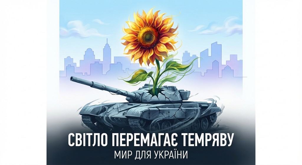 плакат на актуальну сучасну тему антивоєнного спрямування