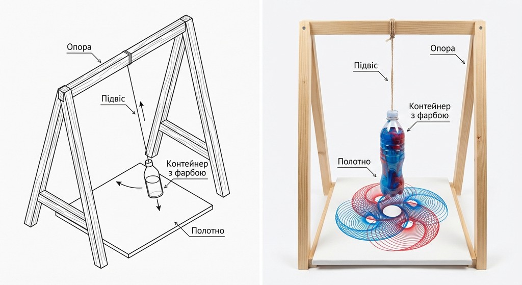 проста конструкція «Маятник-художник».