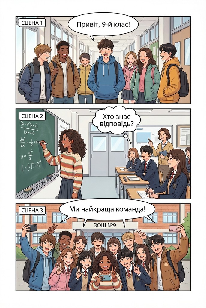 вебтун на шкільну тематику про події у вашому класі