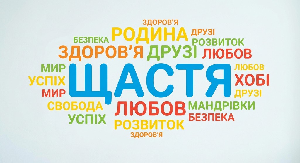 «стіна слів», які асоціюватимуться зі словом «щастя»